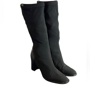 Etienne Aigner Black Heeled Boots